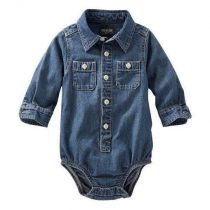 2-pocket denim bodysuit
