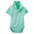 Pique polo bodysuit