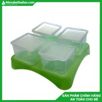 Hộp đựng đồ ăn dặm cho bé Ami Thái Lan 80ml ( 4 hộp) AM55505