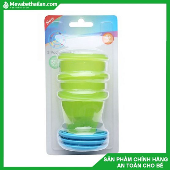 Hộp đựng đồ ăn dặm Ami Thái Lan 80ml ( 3 bộ ) AM55504 Hộp đựng đồ ăn dặm Ami Thái Lan 80ml ( 3 bộ ) AM55504